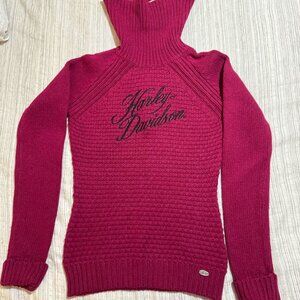 NWT Vintage Harley Davidson Turtleneck Knit Sweater Womens Small